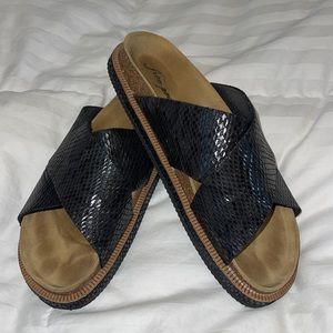 Free People Slide Sandal, 10US/40EU, Black